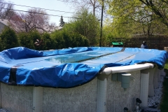 15x30 skarkline swimming pool , opening and closing