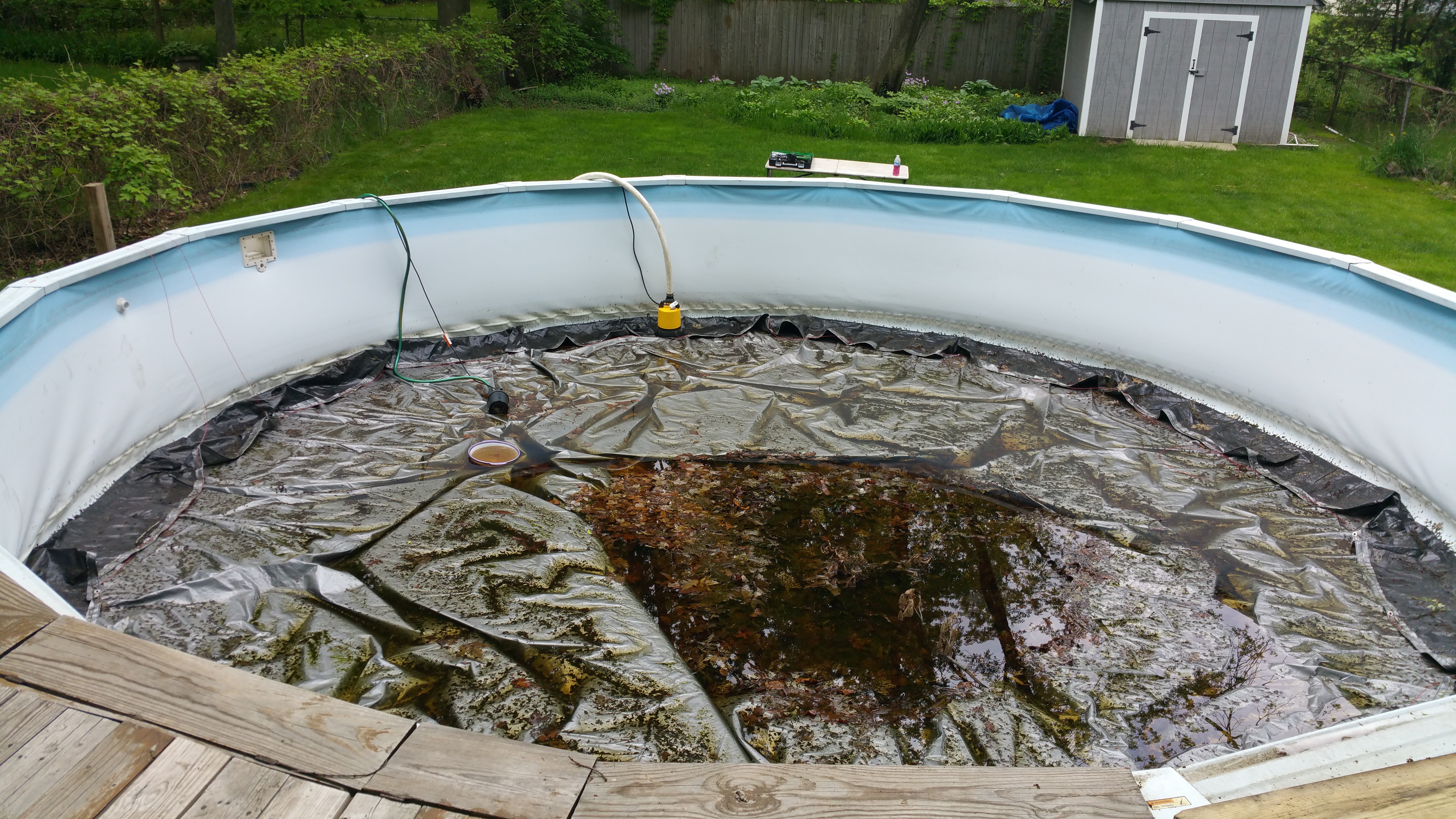 pool filter that needs to be replaces