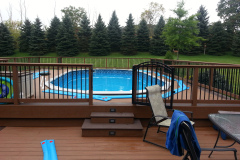 aboveground half bury with deck 15×30